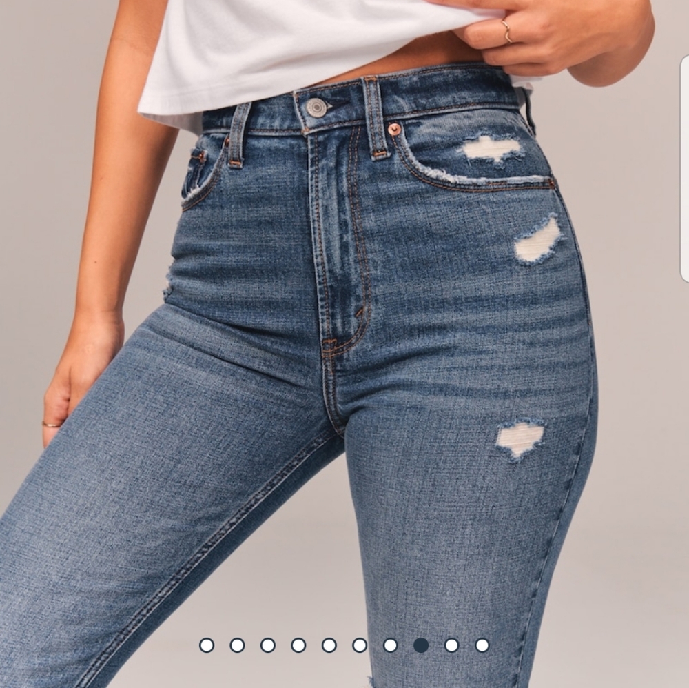 Abercrombie and Fitch ultra high rise jean NWT